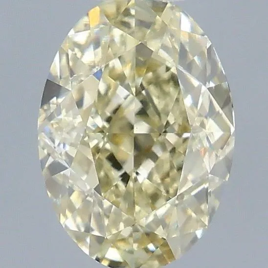 1.03ct OVAL Fancy Light Yellow VS1 Coloured Lab diamond