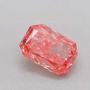 0.6ct RADIANT Fancy Vivid Pink VS1 Coloured Lab diamond
