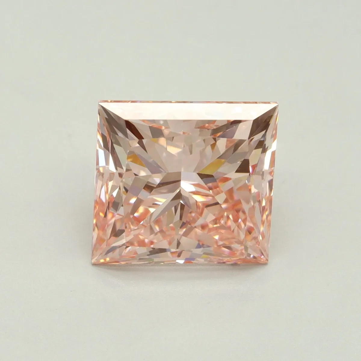 5.01ct PRINCESS Fancy Intense Pink VVS2 Coloured Lab diamond