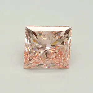 5.01ct PRINCESS Fancy Intense Pink VVS2 Coloured Lab diamond