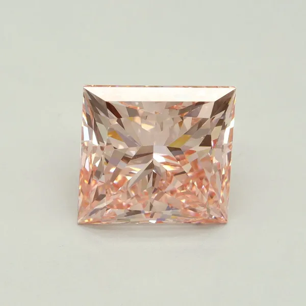 5.01ct PRINCESS Fancy Intense Pink VVS2 Coloured Lab diamond