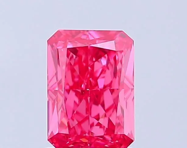 1.30ct RADIANT Fancy Vivid Pink VS1 Coloured Lab diamond