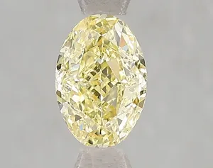 1.02ct OVAL Fancy Vivid Yellow VS2 Coloured Lab diamond