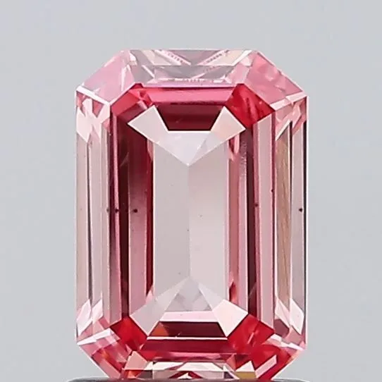 1ct EMERALD Fancy Vivid Pink VS2 Coloured Lab diamond
