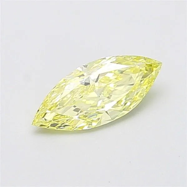 0.83ct MARQUISE Fancy Intense Yellow VS1 Coloured Lab diamond