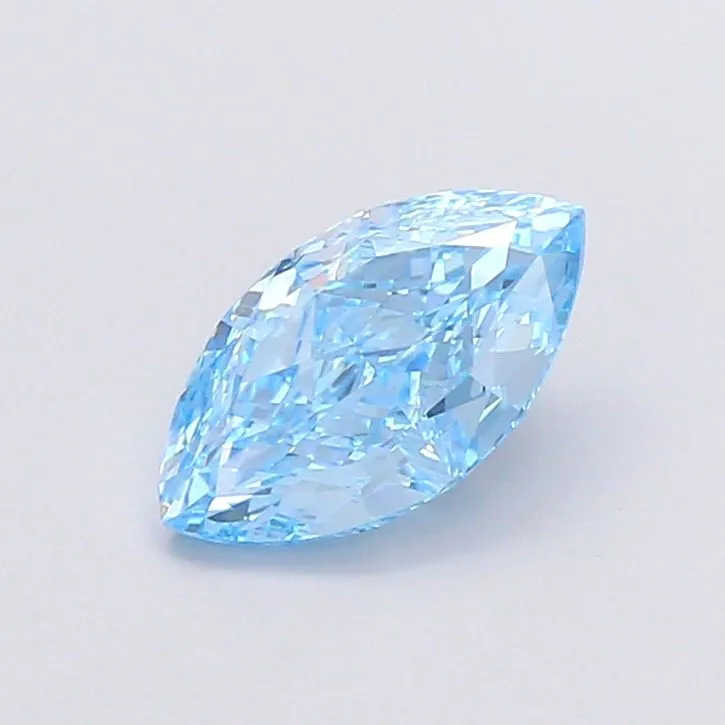 2.05ct MARQUISE Fancy Vivid Blue VS1 Coloured Lab diamond