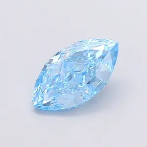 2.05ct MARQUISE Fancy Vivid Blue VS1 Coloured Lab diamond