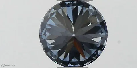 0.36ct ROUND Fancy Vivid Blue VVS2 Coloured Lab diamond
