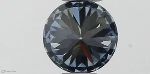 0.36ct ROUND Fancy Vivid Blue VVS2 Coloured Lab diamond