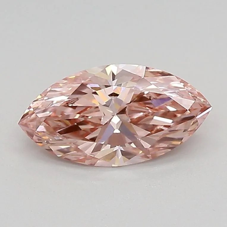 0.77ct MARQUISE Fancy Vivid Pink VS1 Coloured Lab diamond