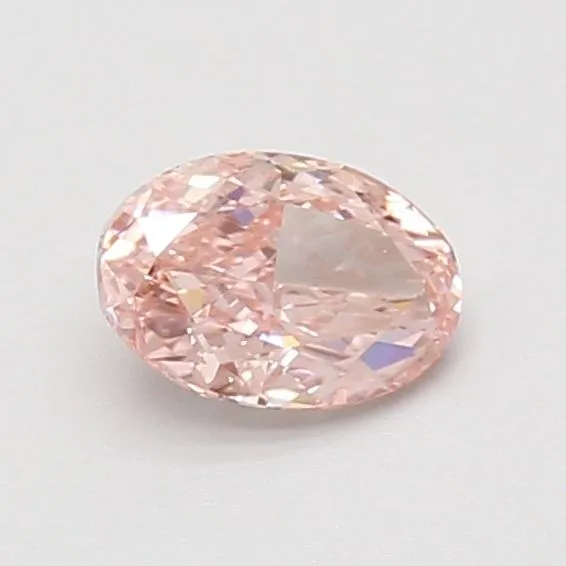 0.61ct OVAL Fancy Vivid Pink VS1 Coloured Lab diamond