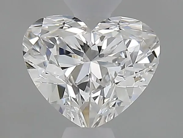 0.71ct HEART F VVS2 Natural diamond