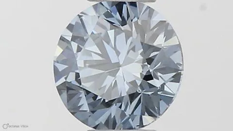 0.30ct ROUND Fancy Intense Blue VS1 Coloured Lab diamond
