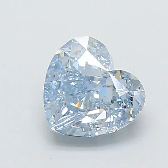 1.03ct HEART Fancy Blue VVS2 Coloured Lab diamond