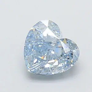 1.03ct HEART Fancy Blue VVS2 Coloured Lab diamond