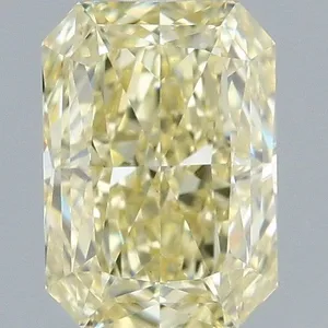 1.04ct RADIANT Fancy Light Yellow VVS2 Coloured Lab diamond