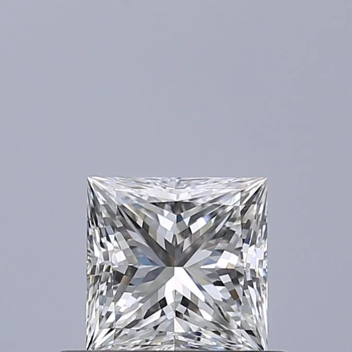 0.53ct PRINCESS F VVS2 Natural diamond