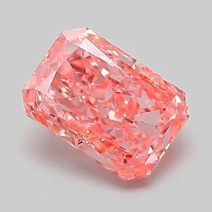 1.04ct RADIANT Fancy Vivid Pink VVS2 Coloured Lab diamond