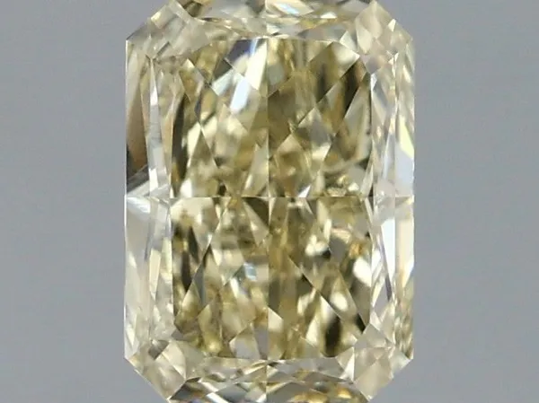 1.08ct RADIANT Fancy Light Yellow VS1 Coloured Lab diamond
