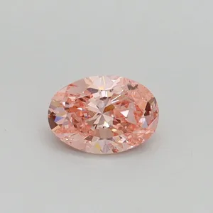 0.51ct OVAL Fancy Intense Pink SI2 Coloured Lab diamond