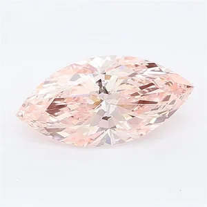 1.06ct MARQUISE Fancy Vivid Pink VVS2 Coloured Lab diamond