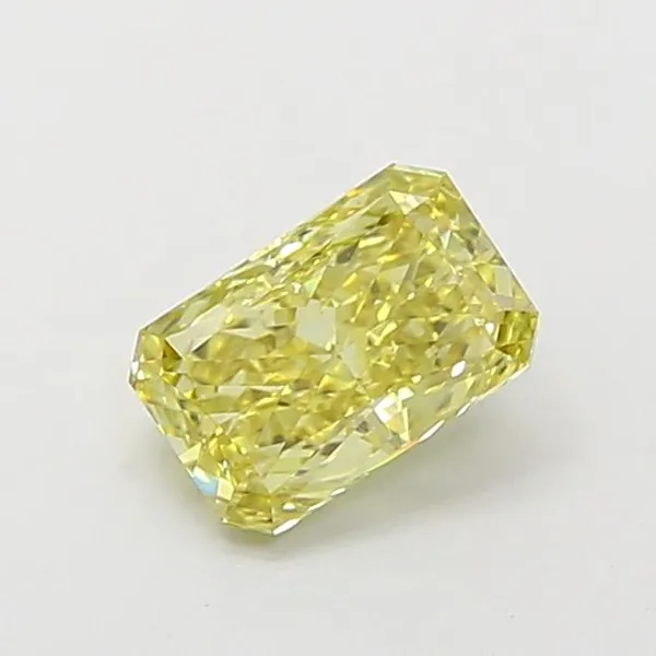 1.04ct RADIANT Fancy Intense Yellow VS2 Coloured Lab diamond