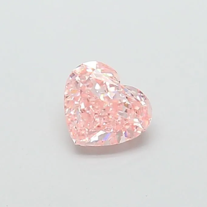 1.00ct HEART Fancy Vivid Pink VS2 Coloured Lab diamond