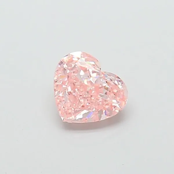 1ct HEART Fancy Vivid Pink VS2 Coloured Lab diamond
