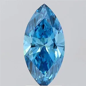 2.03ct MARQUISE Fancy Vivid Blue VS1 Coloured Lab diamond