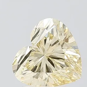 1.89ct HEART Fancy Yellow VS1 Coloured Lab diamond