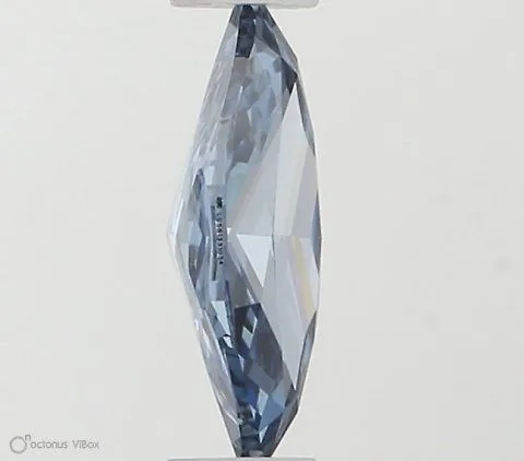0.3ct MARQUISE Fancy Vivid Blue IF Coloured Lab diamond