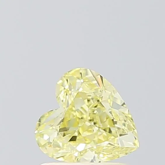 0.97ct HEART Fancy Yellow VS1 Coloured Lab diamond