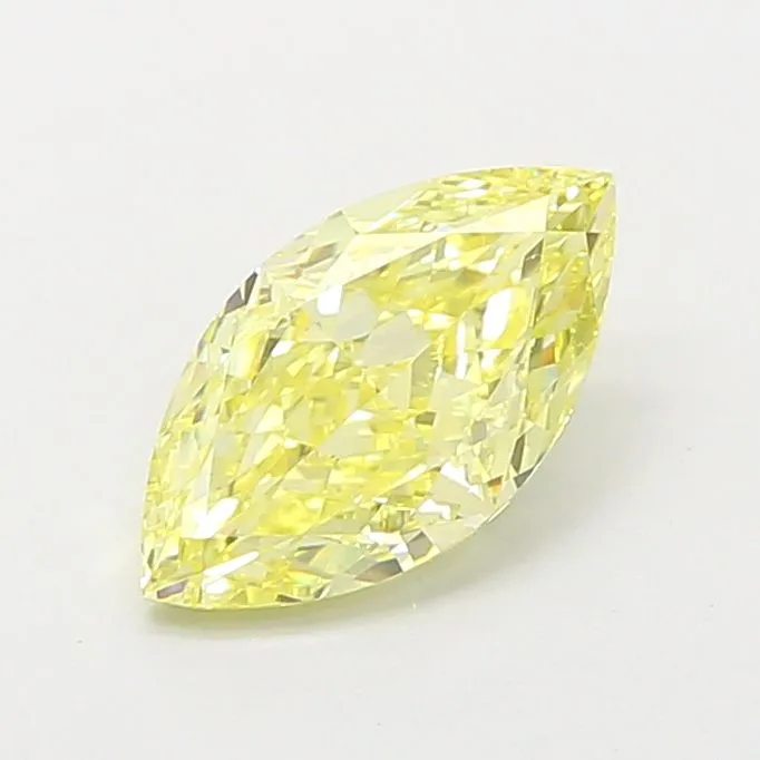 1.30ct MARQUISE Fancy Yellow VVS2 Coloured Lab diamond