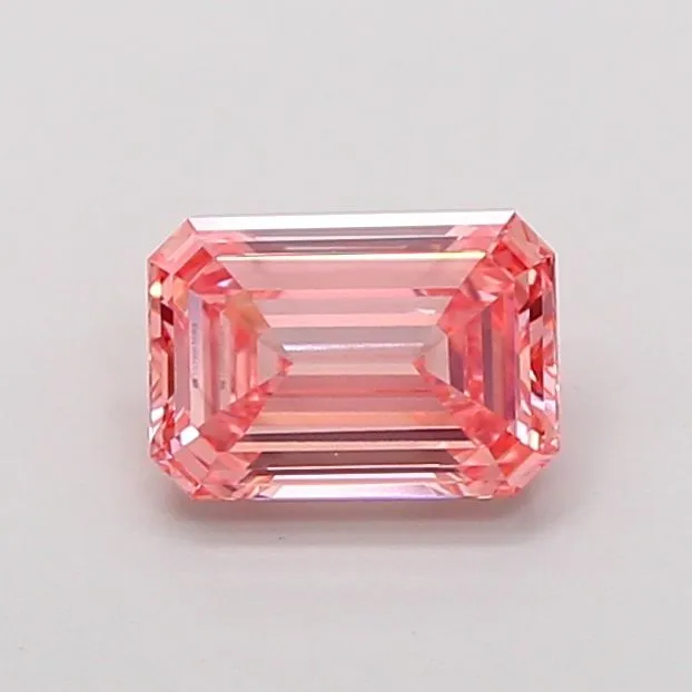 1.14ct EMERALD Fancy Vivid Pink VS1 Coloured Lab diamond