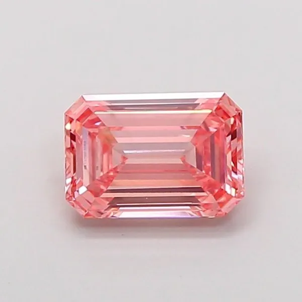 1.14ct EMERALD Fancy Vivid Pink VS1 Coloured Lab diamond
