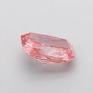0.93ct RADIANT Fancy Vivid Brownish Pink VS1 Coloured Lab diamond