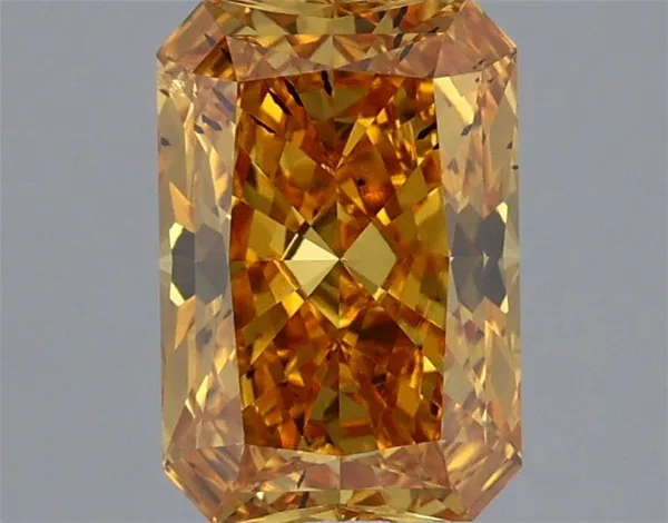 1.35ct RADIANT Fancy Vivid Yellow SI1 Coloured Lab diamond