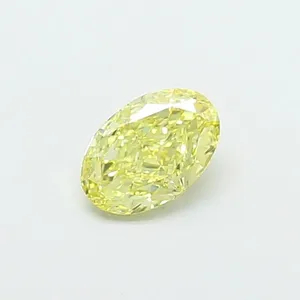 1.03ct OVAL Fancy Yellow VS1 Coloured Lab diamond