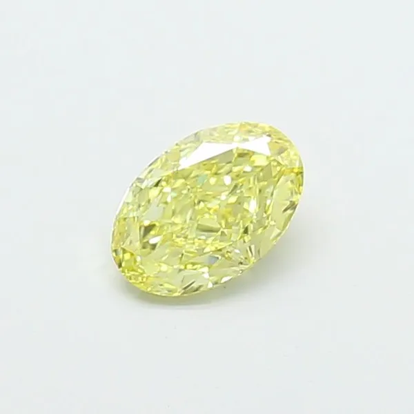 1.03ct OVAL Fancy Yellow VS1 Coloured Lab diamond