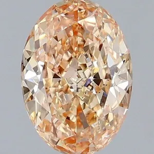 1.05ct OVAL Fancy Brown Pink VS1 Coloured Lab diamond