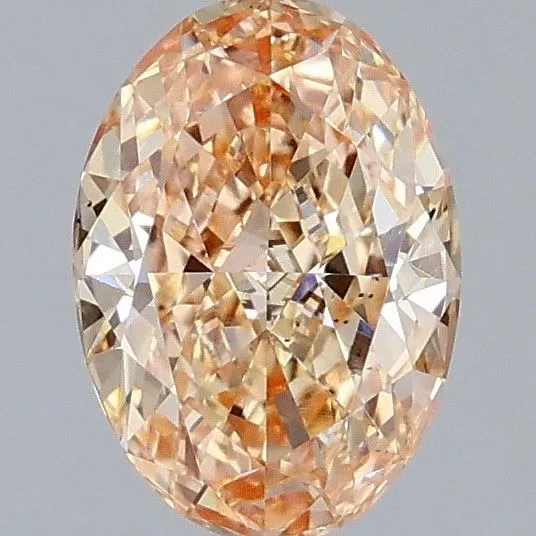 1.05ct OVAL Fancy Brown Pink VS1 Coloured Lab diamond