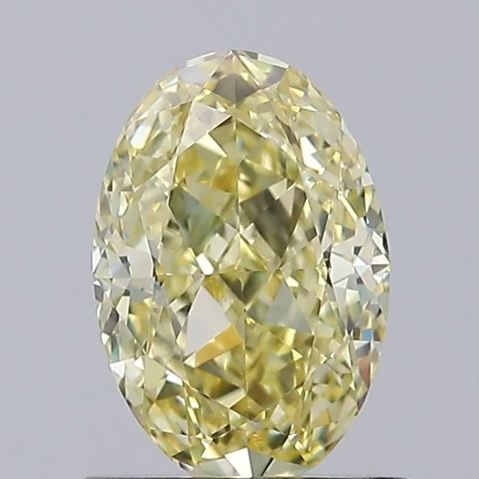 1.06ct OVAL Fancy Intense Yellow VVS2 Coloured Lab diamond