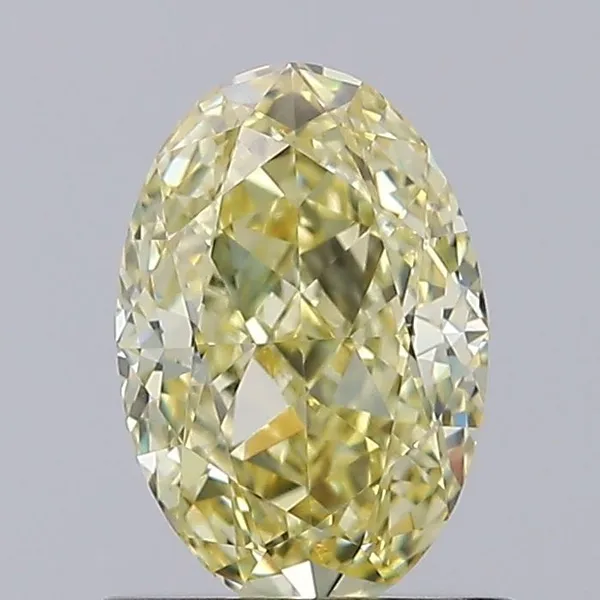 1.06ct OVAL Fancy Intense Yellow VVS2 Coloured Lab diamond
