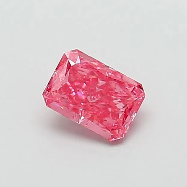 1.26ct RADIANT Fancy Vivid Pink VS1 Coloured Lab diamond