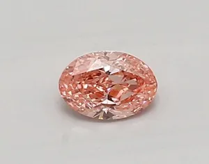0.37ct OVAL Fancy Vivid Pink VVS1 Coloured Lab diamond
