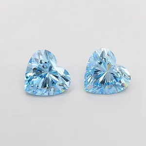 1.01ct HEART Fancy Vivid Blue VS1 Coloured Lab diamond
