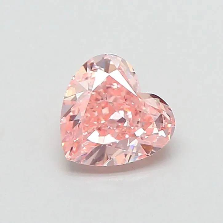 1.07ct HEART Fancy Intense Pink VS1 Coloured Lab diamond