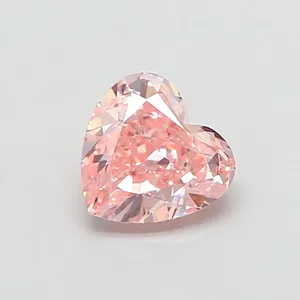 1.07ct HEART Fancy Intense Pink VS1 Coloured Lab diamond