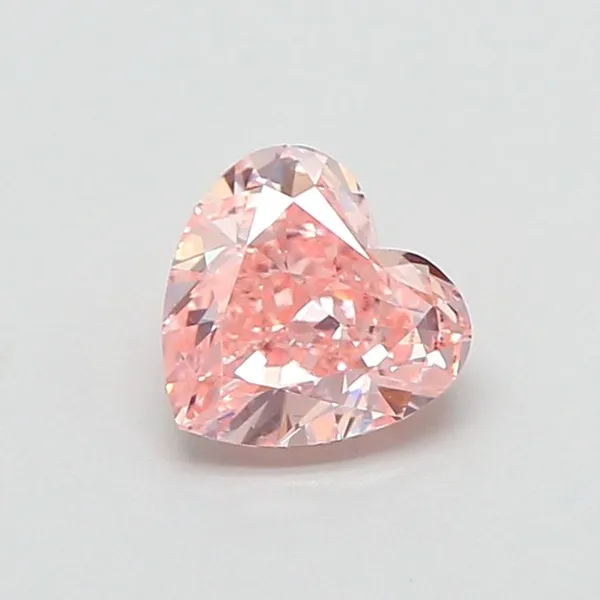 1.07ct HEART Fancy Intense Pink VS1 Coloured Lab diamond