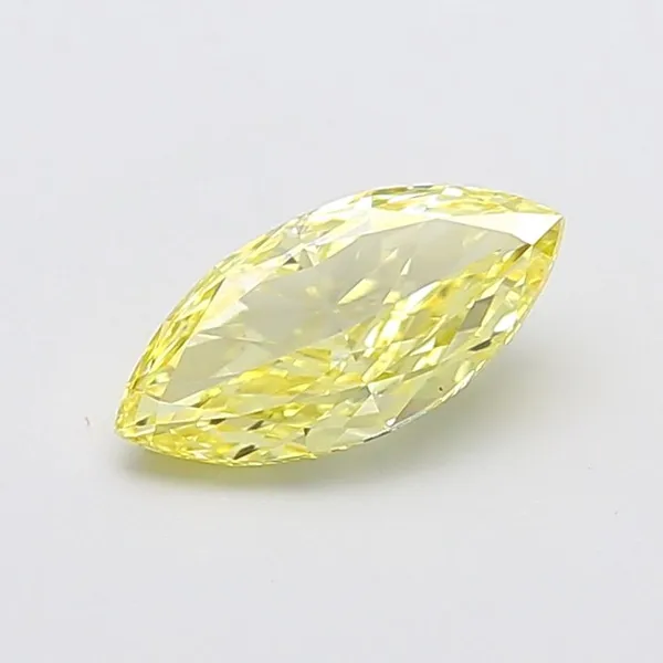 1.5ct MARQUISE Fancy Intense Yellow VS1 Coloured Lab diamond